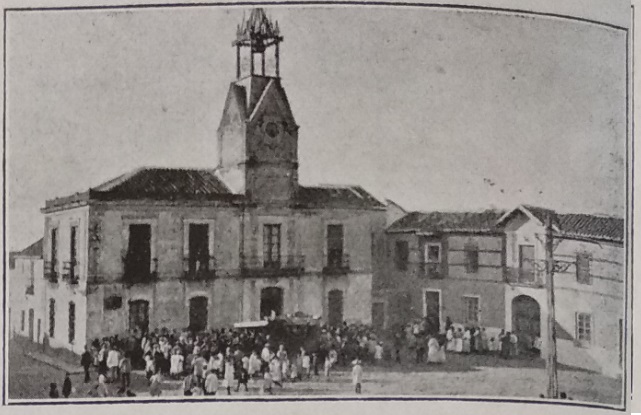 El Ayuntamiento de Calzada de Calatrava, en la inauguración. 