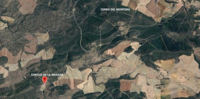 Lugares por donde se llevó a cabo la acción. Cerro del Mortero se encuentra situado al lado de lo que hoy es Umbría de Fresnedas.