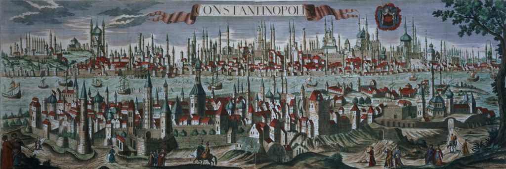 Vista panorámica de Constantinopla, Siglo XIX.