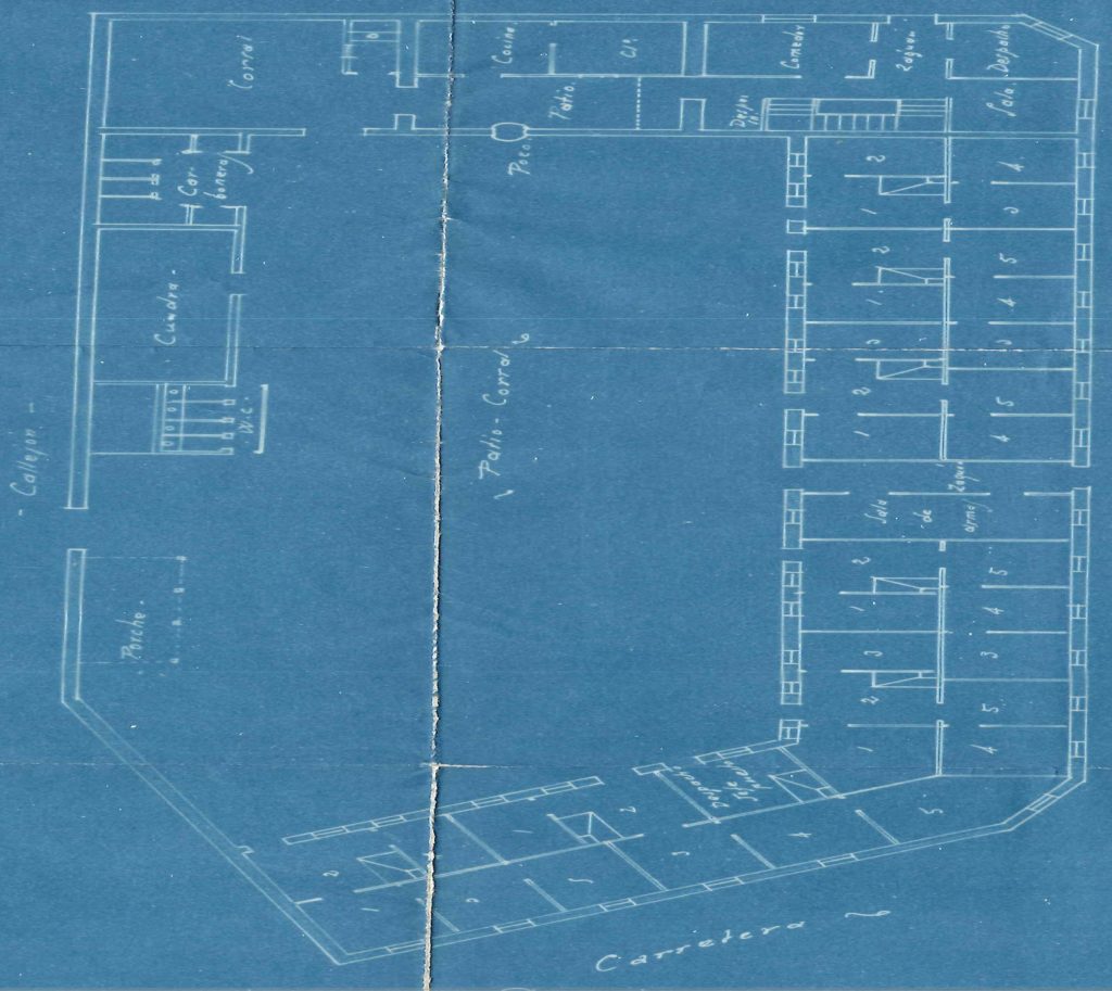 Plano de la Casa Cuartel, para la Guardia Civil de Calzada de Calatrava.