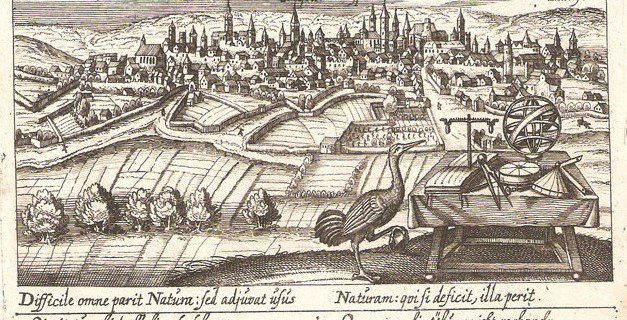 Valladolid en 1640, dibujado por los alemanes Daniel Meisner y Paulus Fürst