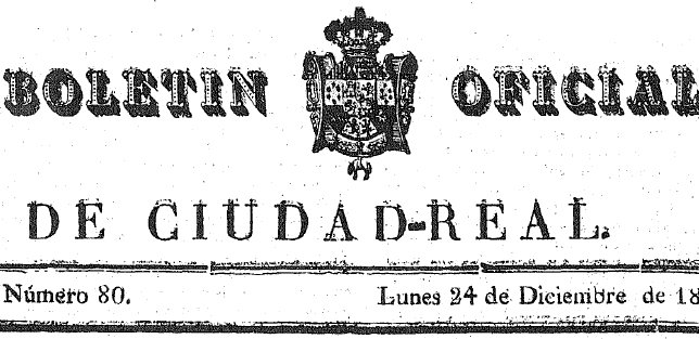 Boletín Oficial de la Provincia de Ciudad Real.