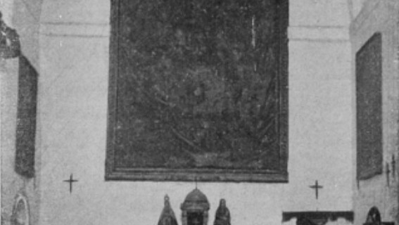 Cuadro del altar mayor de la Iglesia del Convento de Capuchinos de Calzada de Calatrava.